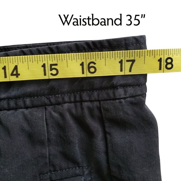 EILEEN FISHER Tencel Twill Tapered Relaxed Ankle Button Cuffed Utility Black XS - Picture 9 of 13